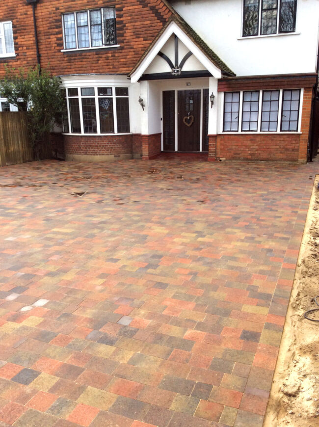 block driveway Chiswick, New Block Driveway with Stars, Chiswick London New Driveway Company