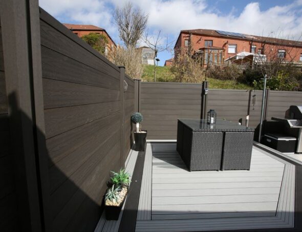 New Composite Wood Fencing, New Driveway Company