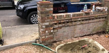 Block Paved Driveway, Cutteslowe, Oxford - During