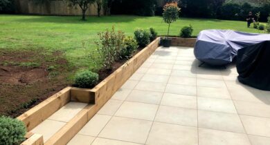 New Porcelain Patio and Landscaping, Wooton, Oxfordshire After 2