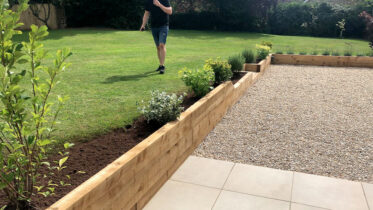 New Porcelain Patio and Landscaping, Wooton, Oxfordshire After 4