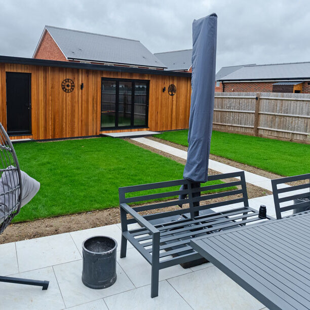 Porcelain Patio and Garden Paths, Benson, Oxfordshire. New Driveway Company