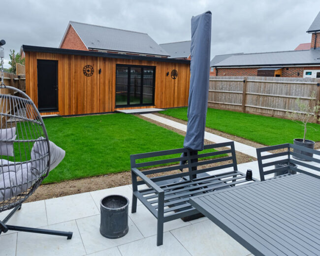 Porcelain Patio and Garden Paths, Benson, Oxfordshire. New Driveway Company