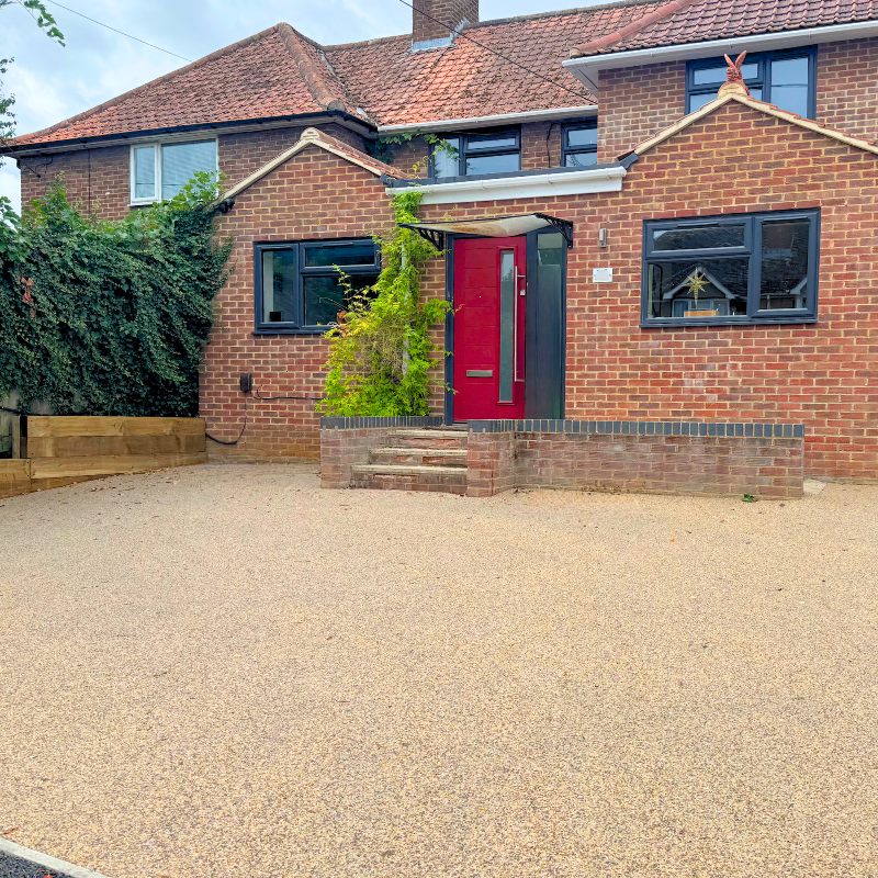 Resin Driveway in Didcot in the colour Bedfordshire Barley