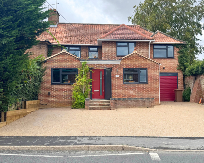 Sloped Resin Driveway in Didcot